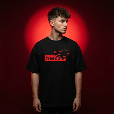 Men's Stylish Premium Drop Shoulder - Black